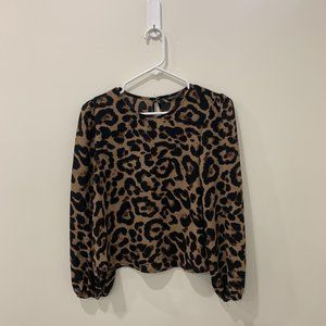 SHEIN Leopard Print Blouse